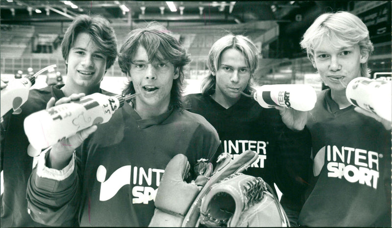 Thomas Sjögren, Magnus Andersson, Peter Karlsson och Per Myrén - Vintage Photograph