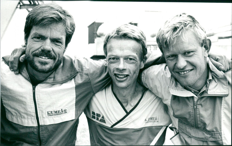 Thomas Eriksson, Anders Fries och Mats Walheim, Umeå OK - Vintage Photograph