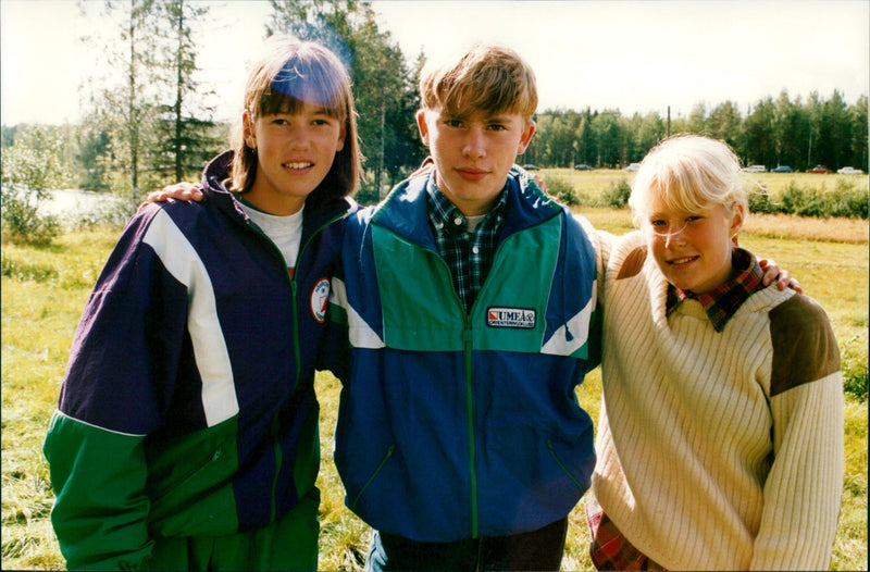 Karin Arvidsson, Jimmy Söderström och Cecilia Nygren - Vintage Photograph