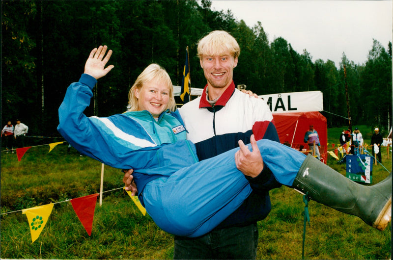 Elisabeth Fries, Umeå OK, Pär Norén, Skellefteå OK - Vintage Photograph