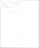 1989 SHELF OLA MUSICIAN EJINT MAGNELL DLA MAGUIELL ARTIST MUSIC FOLDER PERSONS - Vintage Photograph