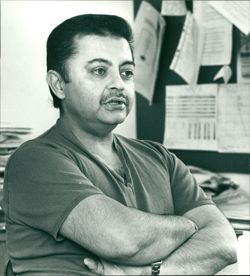 Sherdil Nath, anesthesiologist, Umeå Regional Hospital - Vintage Photograph