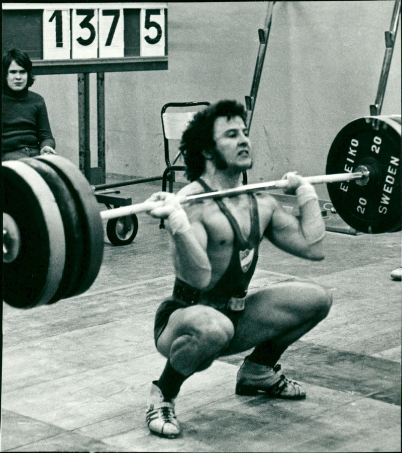 Kåre Lundgren, weightlifting IFK Umeå - Vintage Photograph