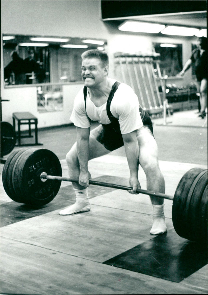 Jan Gustafsson, weightlifting IFK Umeå - Vintage Photograph