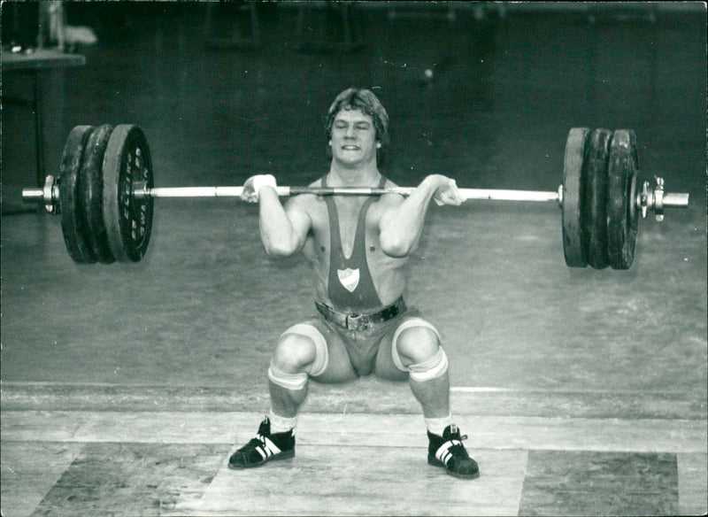Mikael Persson, weightlifter - Vintage Photograph