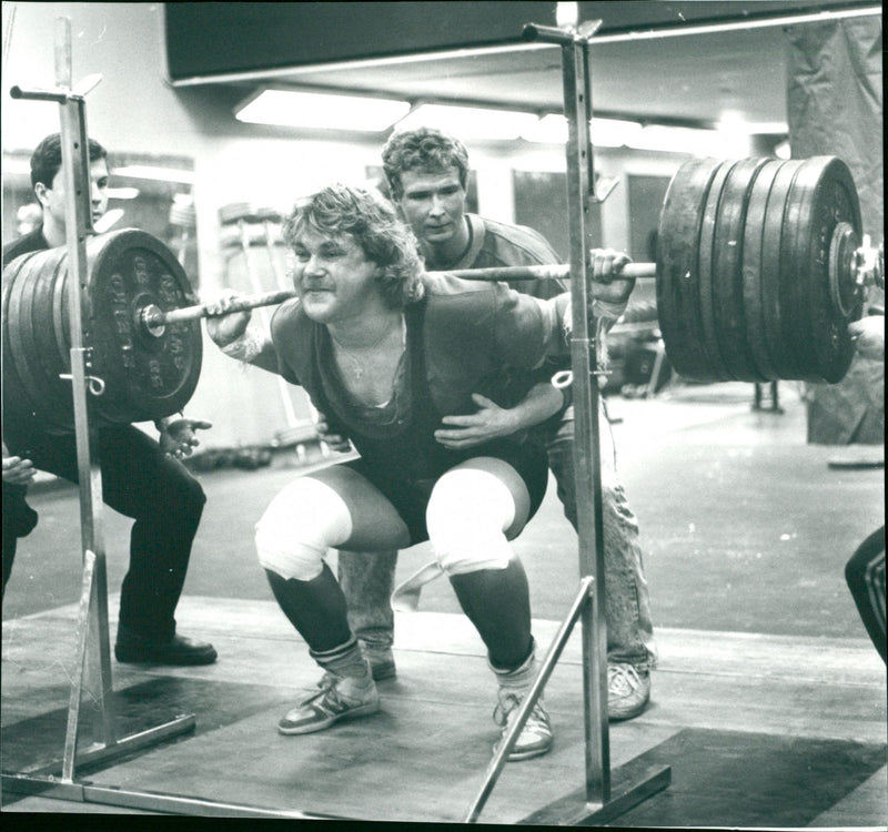 Leif Eriksson, tyngdlyftning IFK Umeå - Vintage Photograph