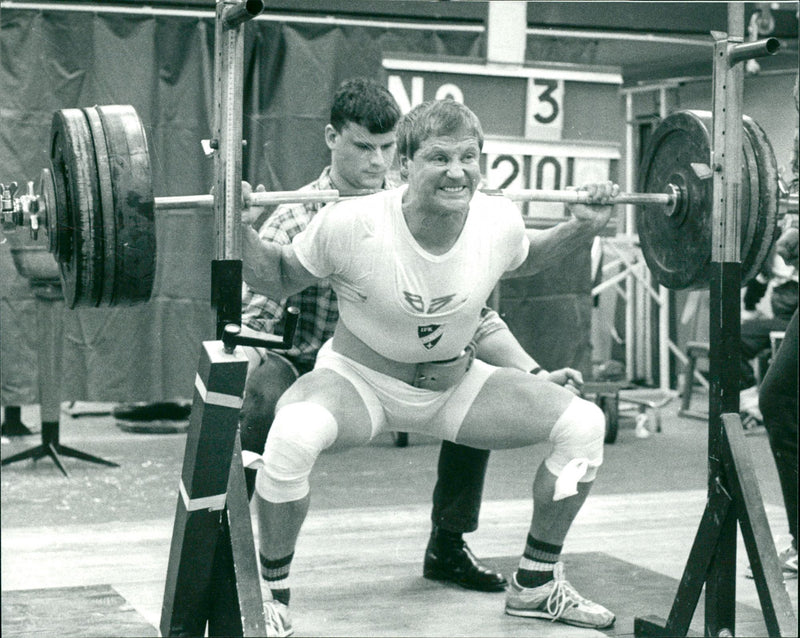 Harry Luoto, tyngdlyftare IFK Umeå - Vintage Photograph