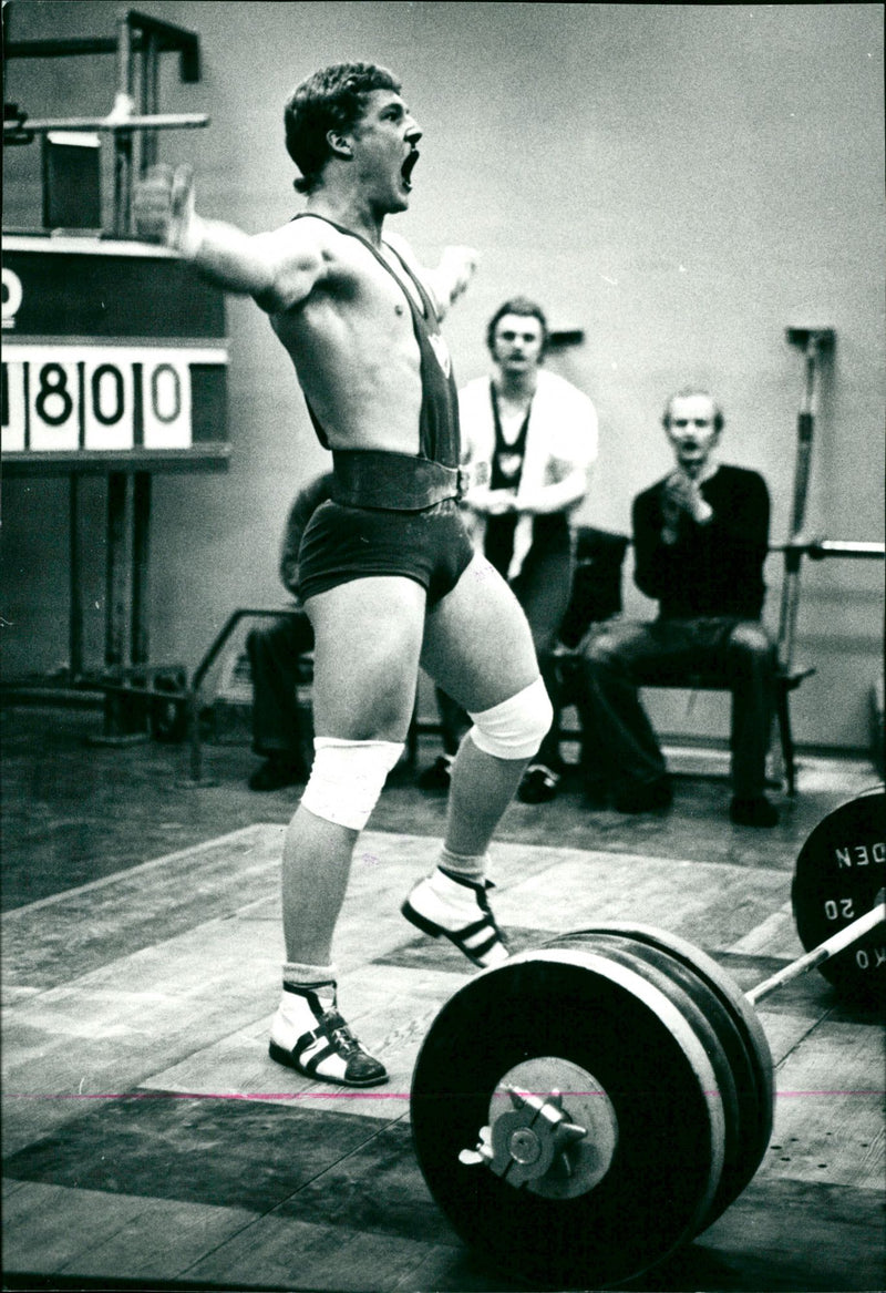 Mikael Persson, tyngdlyftare - Vintage Photograph