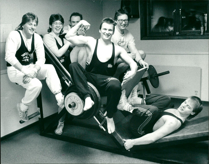Tyngdlyftning Vännäs atletklubb - Vintage Photograph