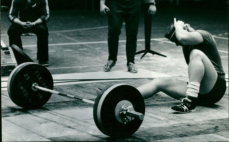 Göran Svensson, svensk tyngdlyftare - Vintage Photograph