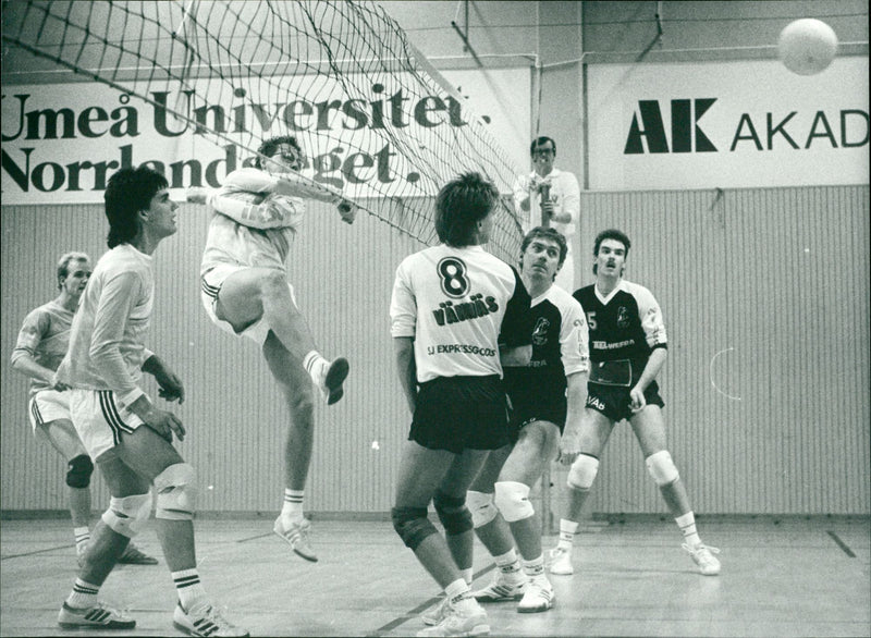 Volley-ball. IKSU - Vännäs - Vintage Photograph