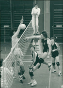 Volley-ball. IKSU - Vännäs - Vintage Photograph