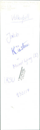 Jakob Küster & Micael Ljung. IKSU Volleyboll - Vintage Photograph