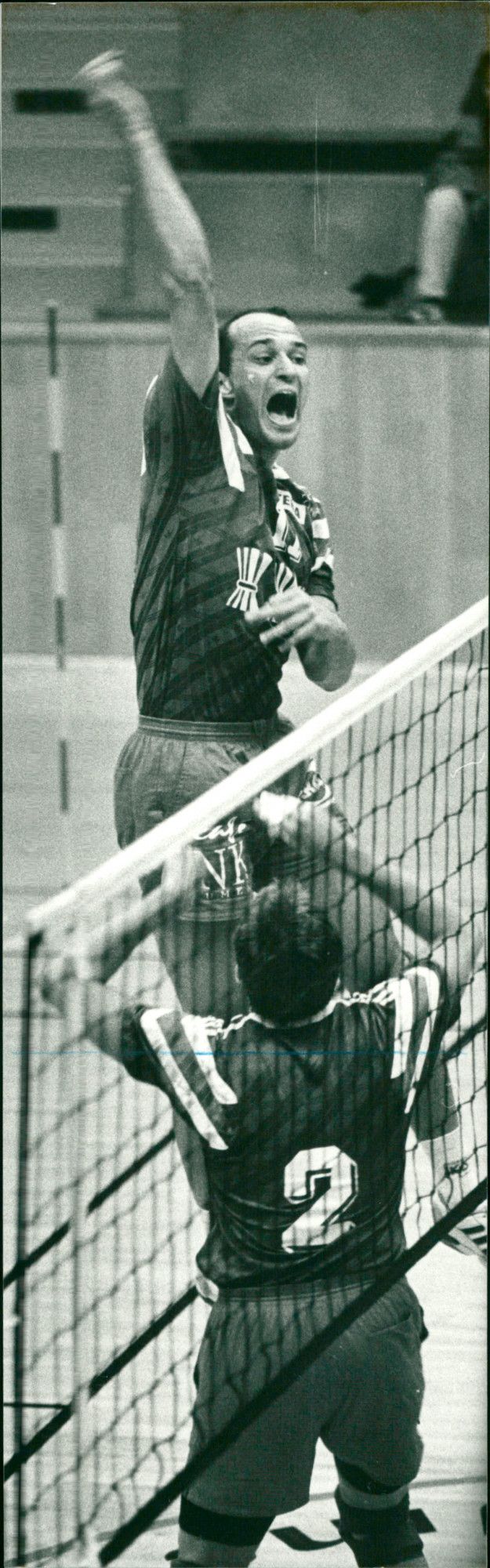Jakob Küster & Micael Ljung. IKSU Volleyboll - Vintage Photograph