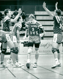 Volleyboll. IKSU - Farsta. Micael Ljung IKSU - Vintage Photograph
