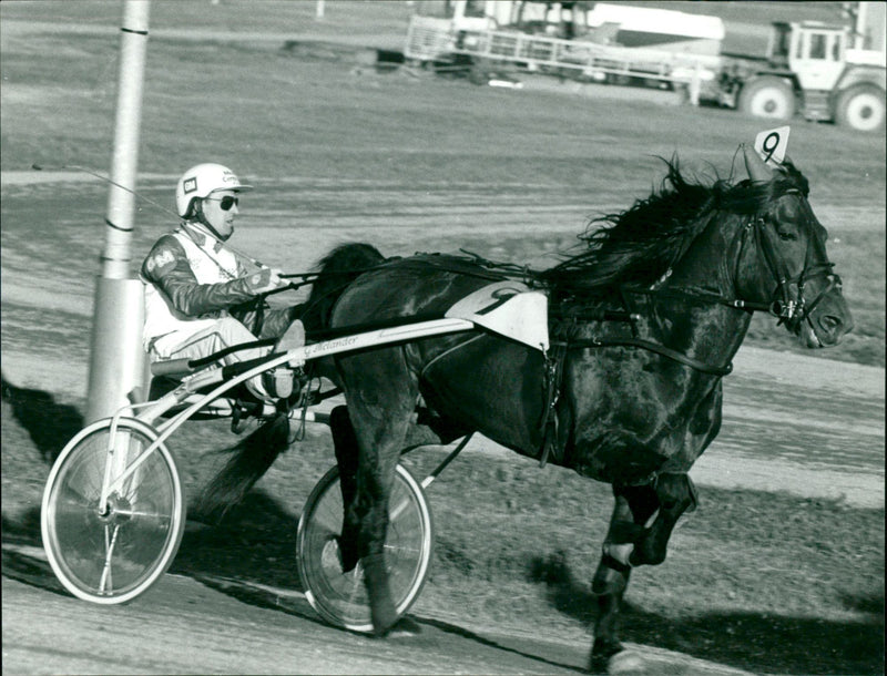 Lapp Nils med travkusk Gunnar Melander - Vintage Photograph