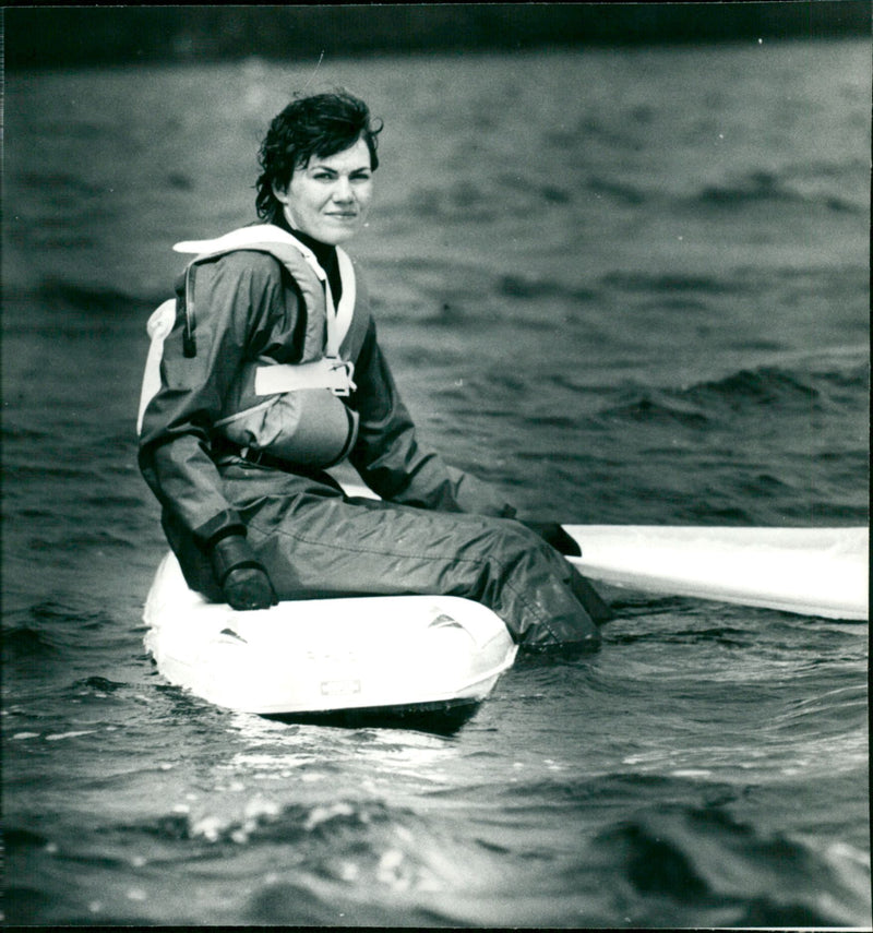 Ewa Westman, Windsurfing Umeå - Vintage Photograph