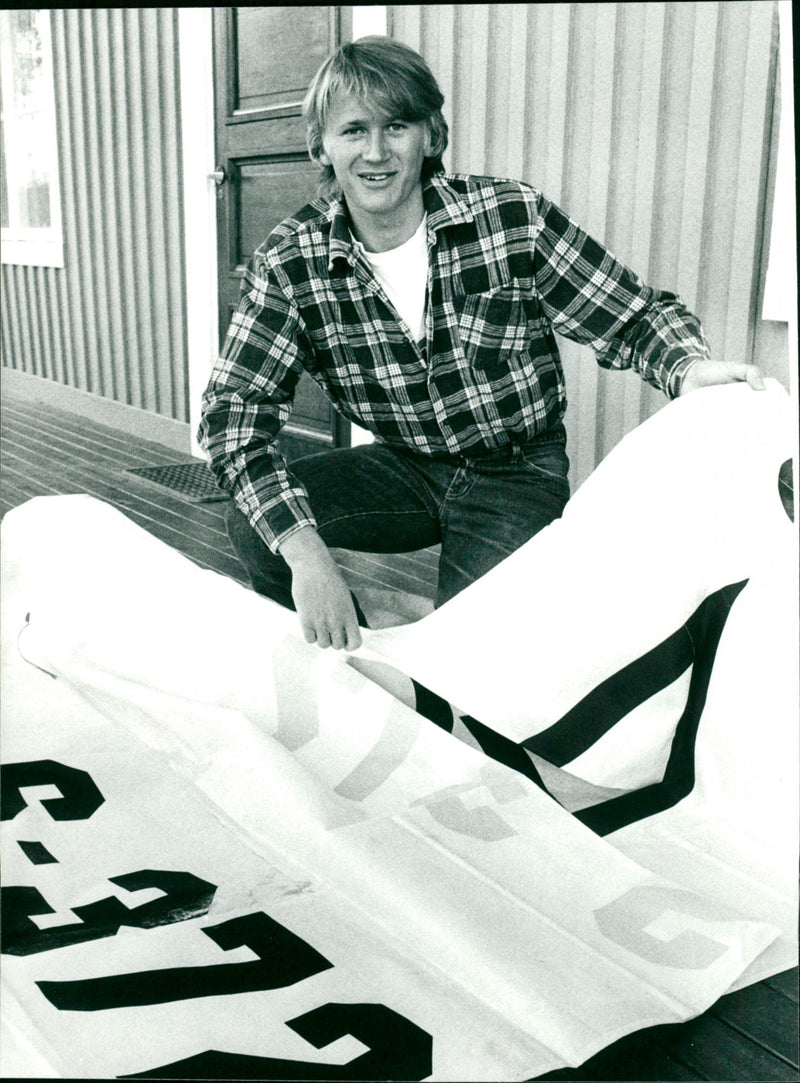 Bengt-Erik Hesse, vindsurfing Nordmaling - Vintage Photograph