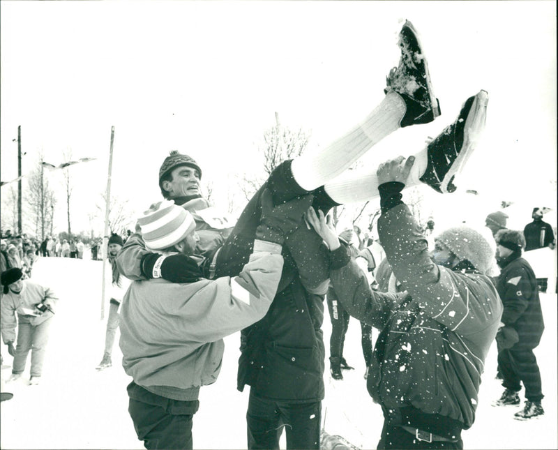 Vindelälvsdraget 1988. Team Häst och Hund - Vintage Photograph