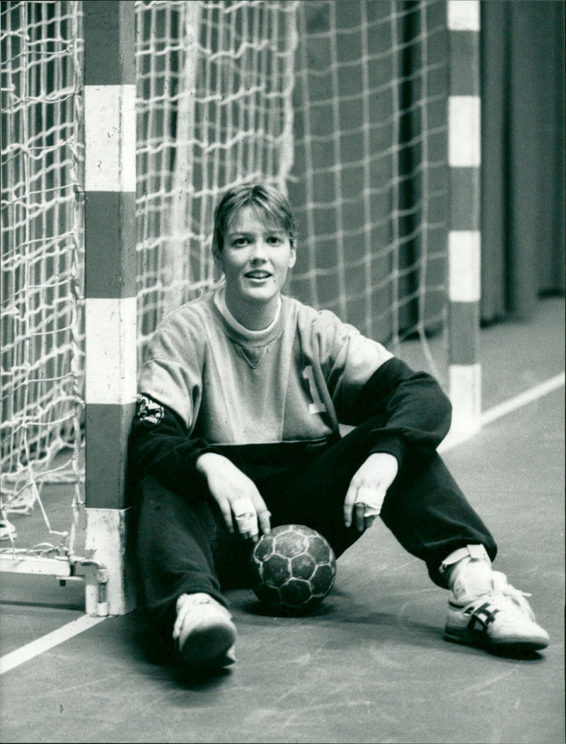 Maria Gidlund, handboll Umeå IK, målvakt - Vintage Photograph