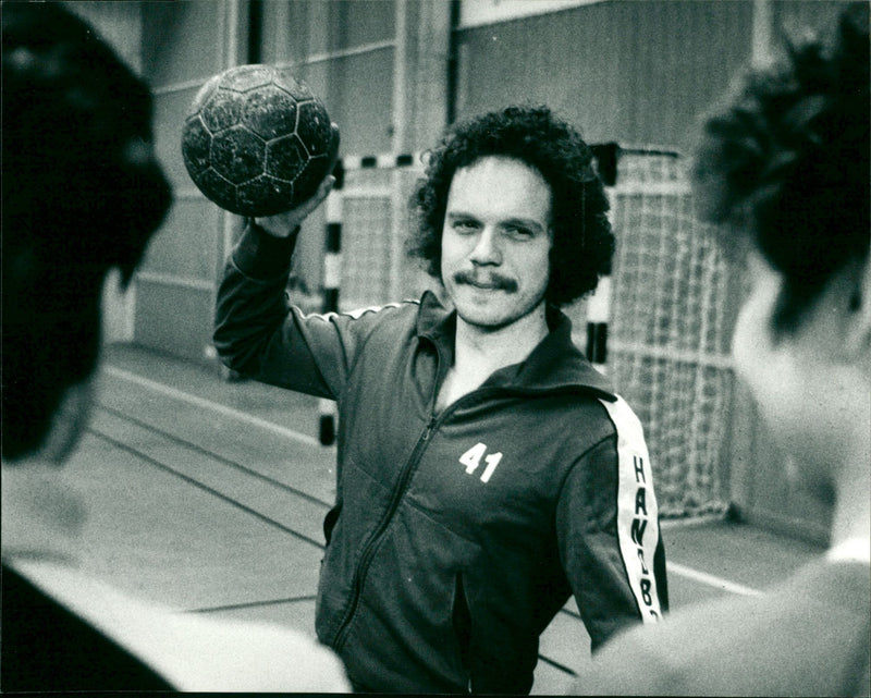 Rolf-Inge Nordell, handboll, tränare, Nordmaling - Vintage Photograph