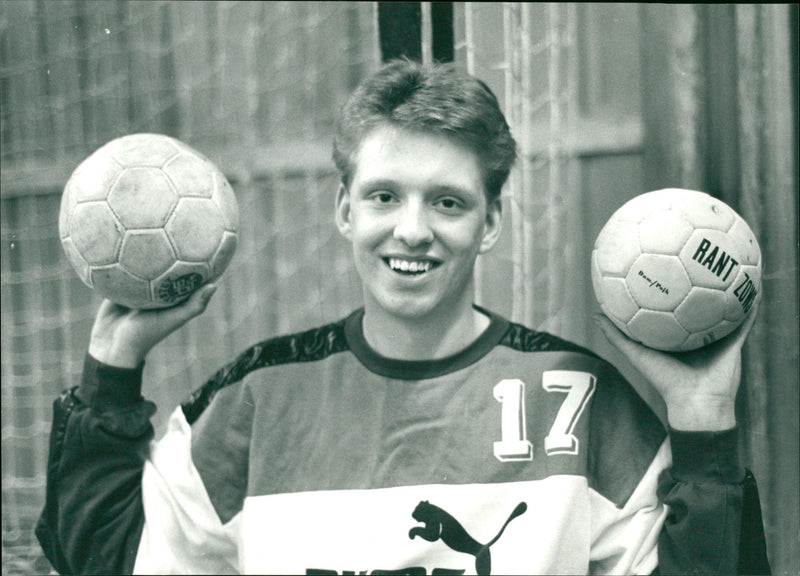 Lars-Göran Nyström, handboll Nordmalings IF - Vintage Photograph