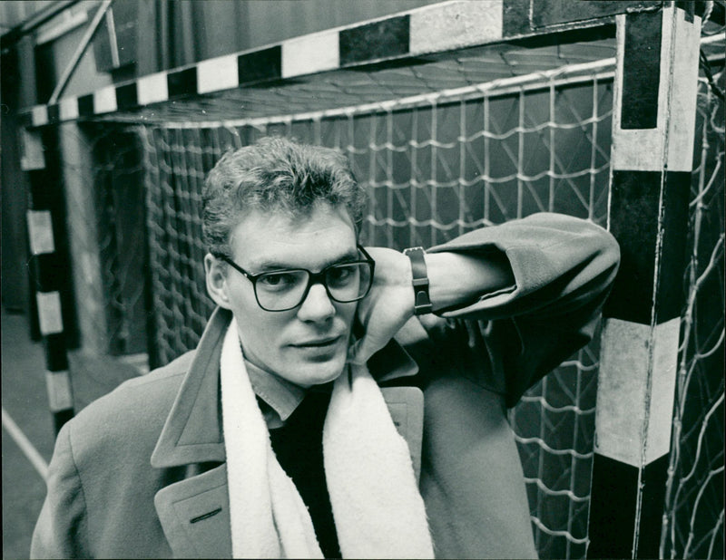 Anders Persson, tränare, handboll Umeå IK - Vintage Photograph