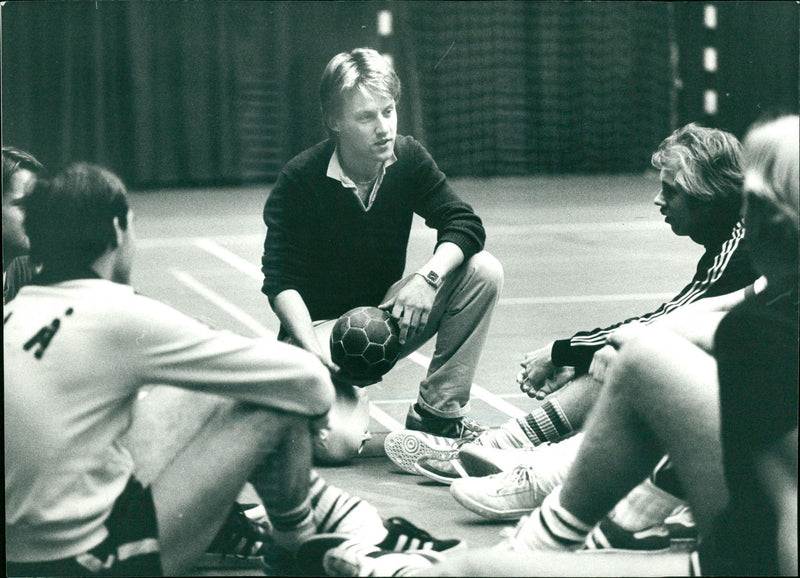 Per Olsson, tränare, handboll Umeå IK, UIK - Vintage Photograph