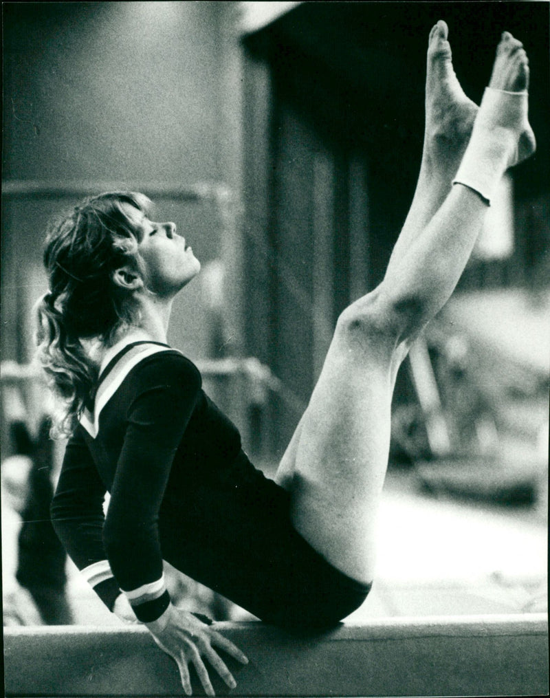 Evy Sandström, gymnastik Umeå - Vintage Photograph