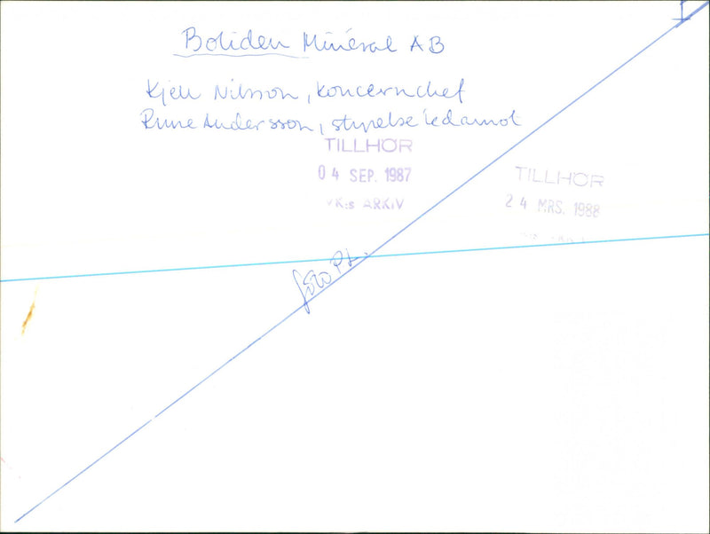 1987 MRS VKSARKIV FOOT CONCERTCHET STRARELSE TO ANDERSSON KIEU NINON RUNE MIN - Vintage Photograph