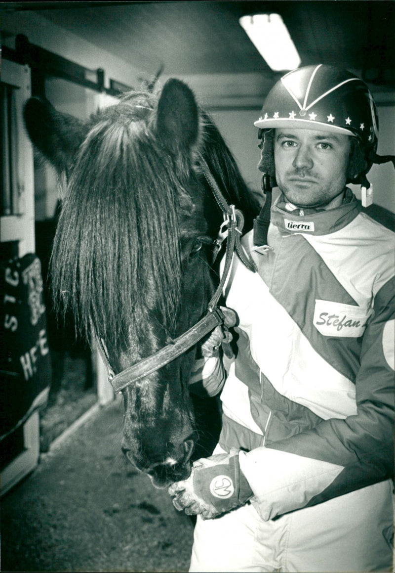 Stefan Lundberg med Sluggo - Vintage Photograph