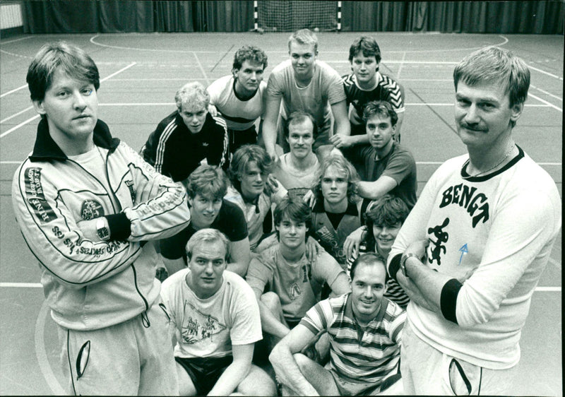 Handboll Umeå IK. Per Olsson och Bengt Lundberg - Vintage Photograph