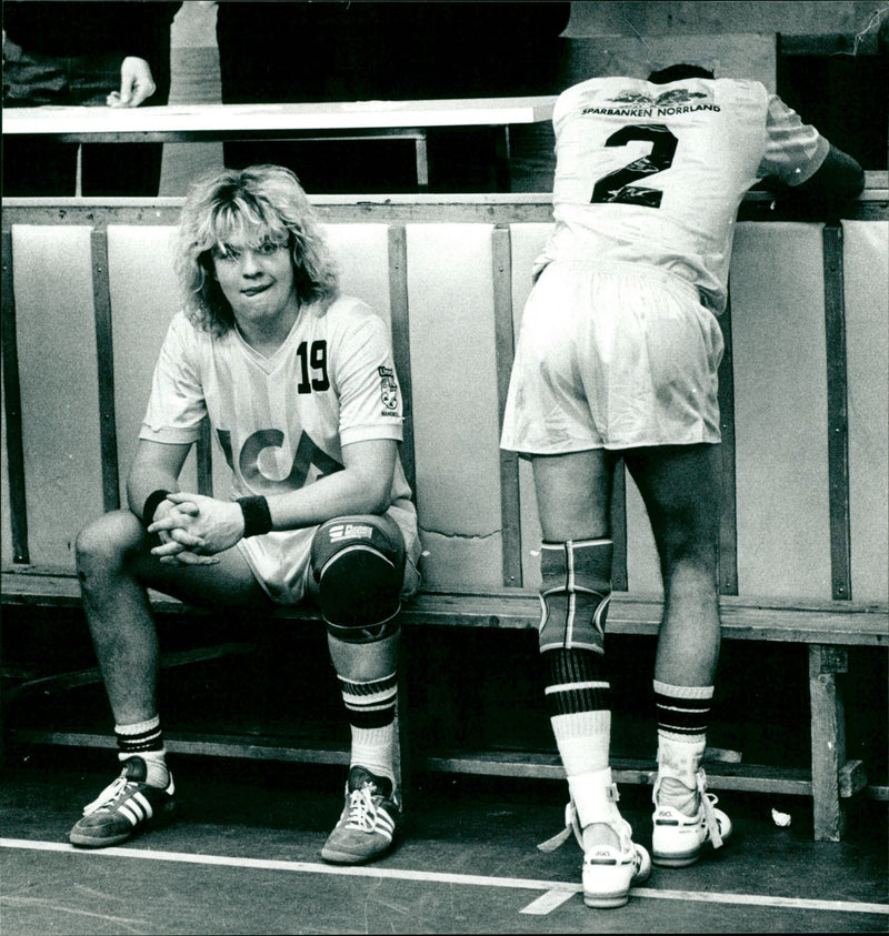 Anders Rönnqvist och Anders Hedlund. Umeå IK - Vintage Photograph