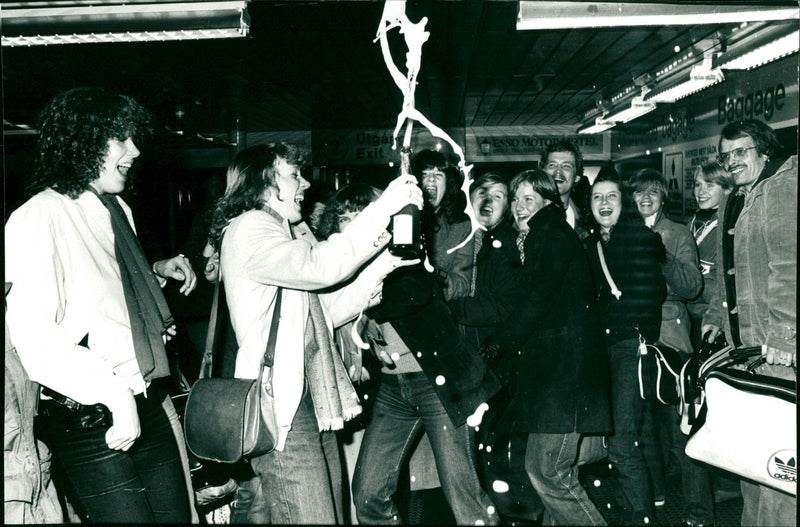 Handball Umeå IK ladies in allsvenskan - Vintage Photograph