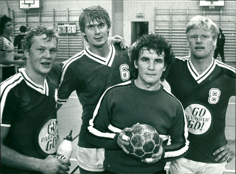 Bo-Martin Åberg, Bengt Moström, Tore Bergström och Gunnar Bergström - Vintage Photograph