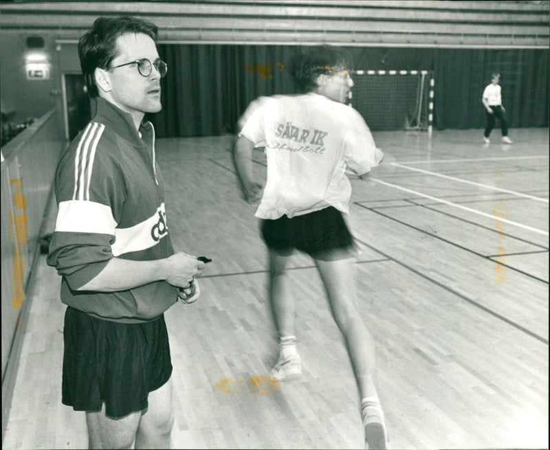 Anders Alanärä, tränare Sävar IK handboll - Vintage Photograph