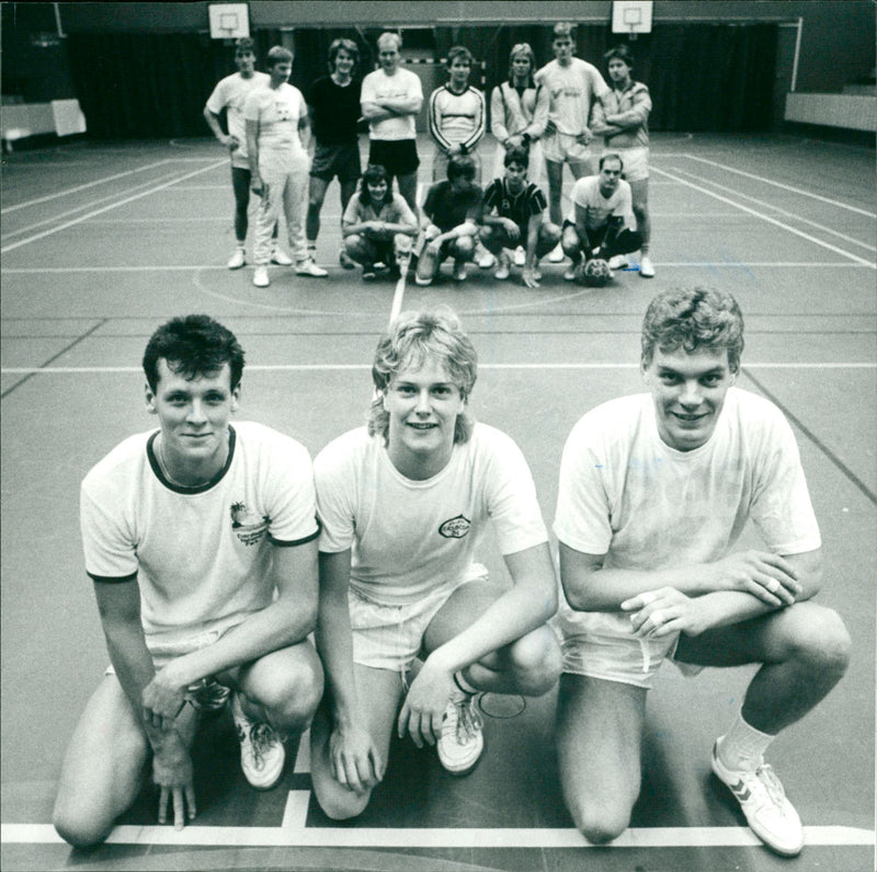 Eja Fällman, Mattias Lundberg och Anders Persson. Umeå IK herrar - Vintage Photograph