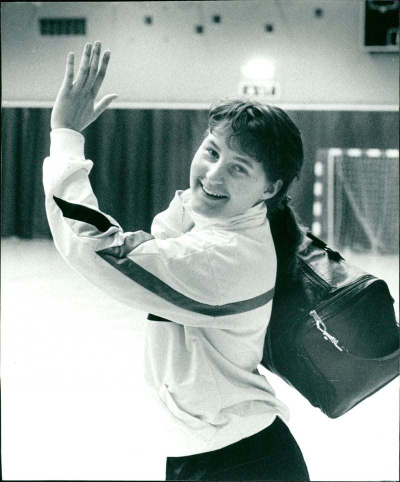 Petra Olsson, handboll Umeå IK - Vintage Photograph