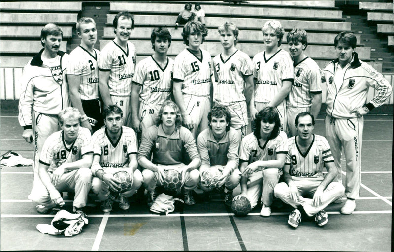 Handboll Umeå IK herrar lagbild UIK - Vintage Photograph