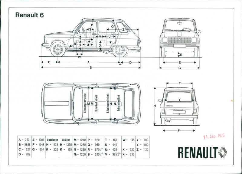 Renault 6 - Vintage Photograph