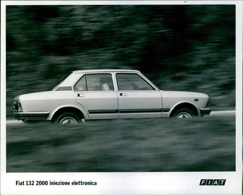 Fiat 132 2000 Iniezione Elettronica - Vintage Photograph