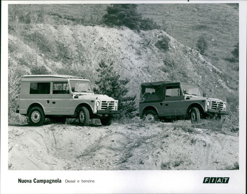 Fiat Nuova Campanola and Fiat Petrol - Vintage Photograph