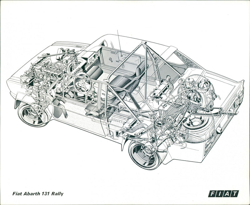 Fiat Abarth 131 Rally - Vintage Photograph