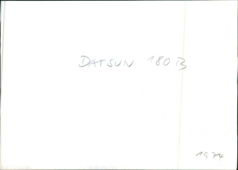Datsun 180B - Vintage Photograph
