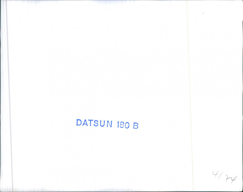 Datsun 180B, rear axle - Vintage Photograph