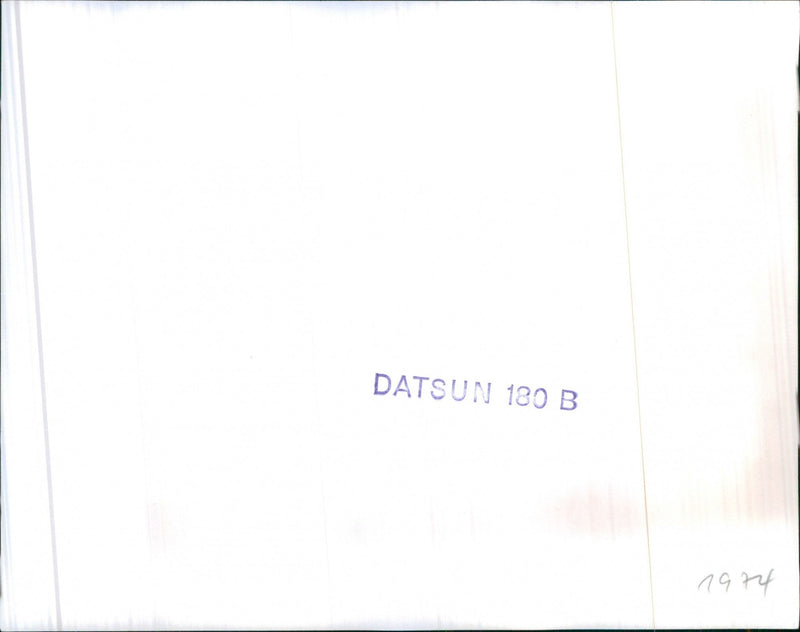 Datsun 180B - Vintage Photograph