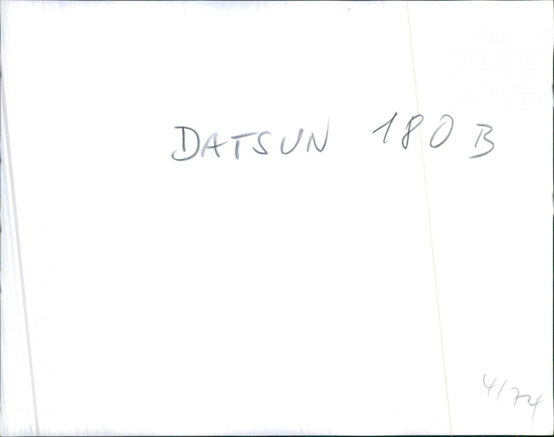 Datsun 180B - Vintage Photograph