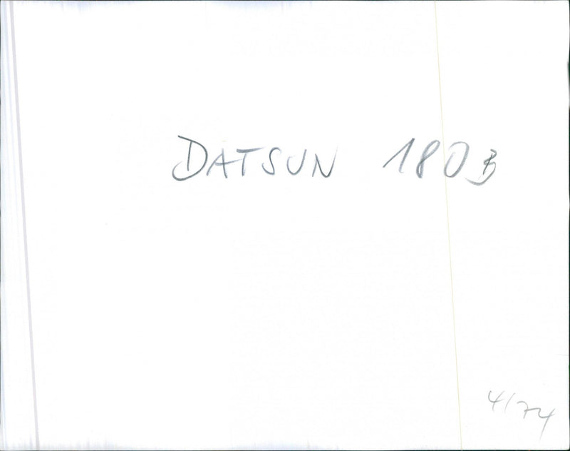 Datsun 180B - Vintage Photograph