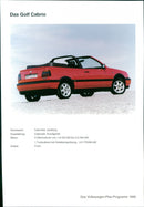 Volkswagen Golf Cabrio - Vintage Photograph