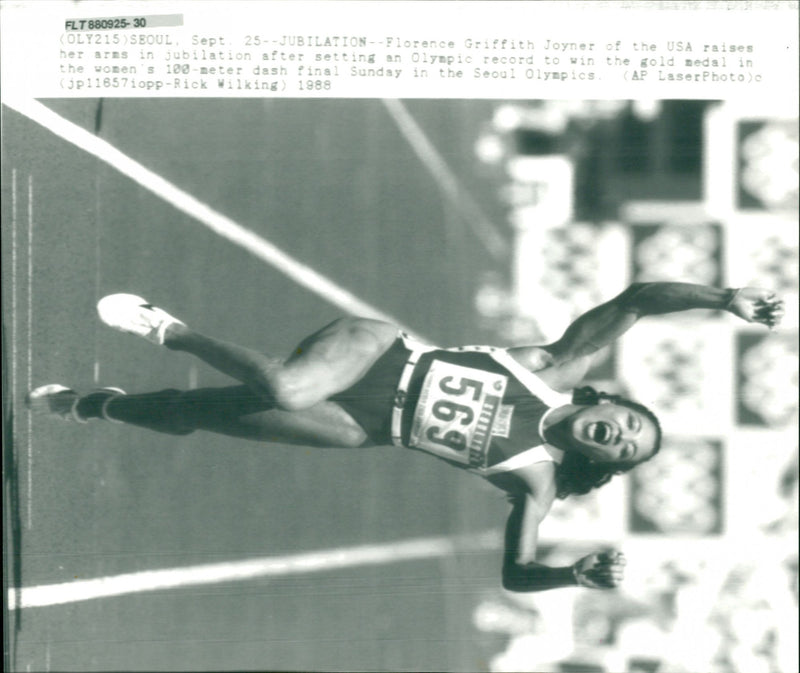 Florence Griffith-Joyner - Vintage Photograph